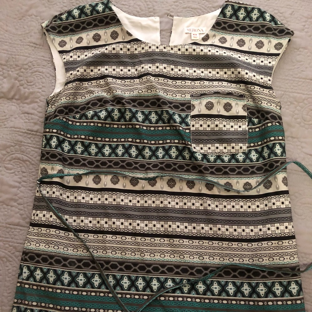 Merona dress with tie belt
